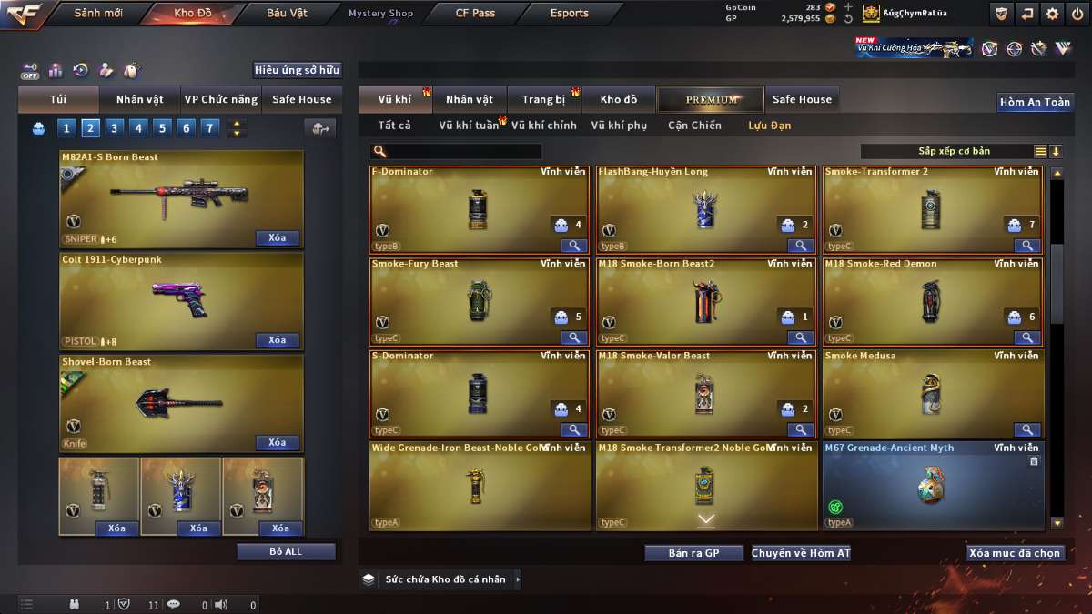 shop acc cf uy tin gia re